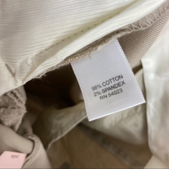 NWT Banana Republic Khaki Hampton Pants Sz 4P - Picture 5 of 10